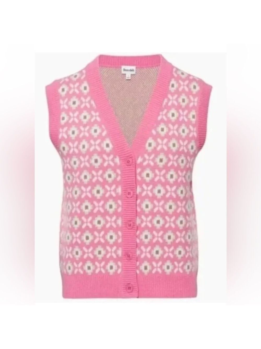 Aritzia Sunday Best Preston Sweater Vest Sugarbrush Green Wool Blend Sun Deh XS